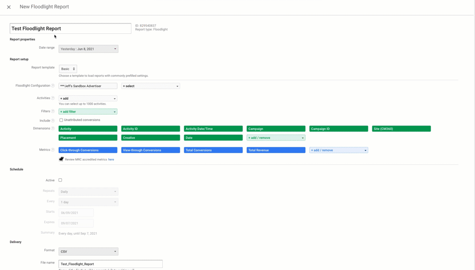 How to include Custom Floodlight Variable (CFV) data in a CM360 Floodlight Report.