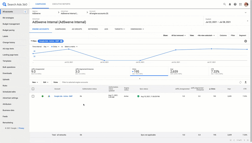 How to create a formula column in SA360 that calculates the CPA for your CFV-segmented custom conversion column.