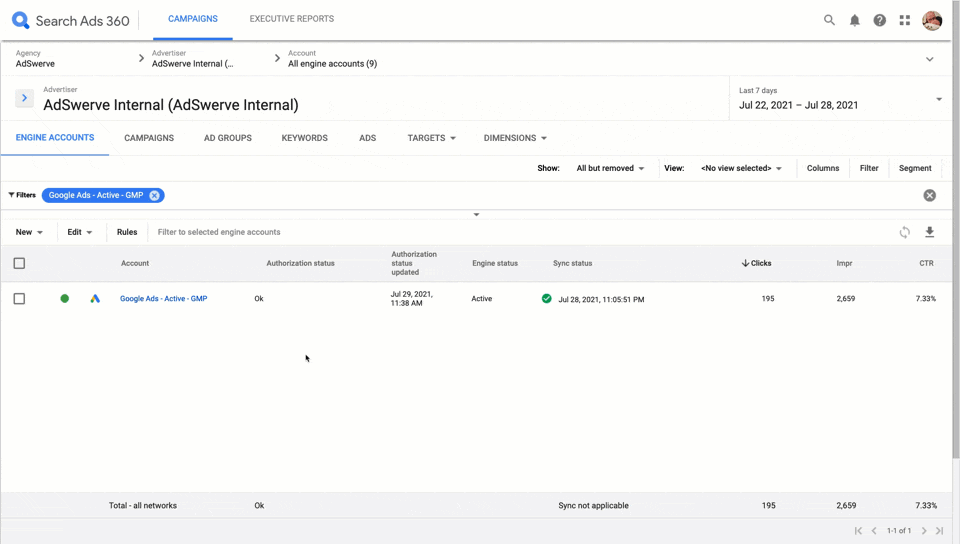 Creating a Custom Conversion Column in Search Ads 360 (SA360) for segmenting by a Custom Floodlight Variable.