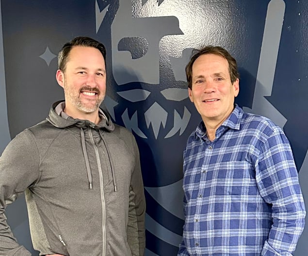 (Left to right) Clint Tasset, Adswerve Founder and Board Member, with Roger Berdusco, Adswerve CEO
