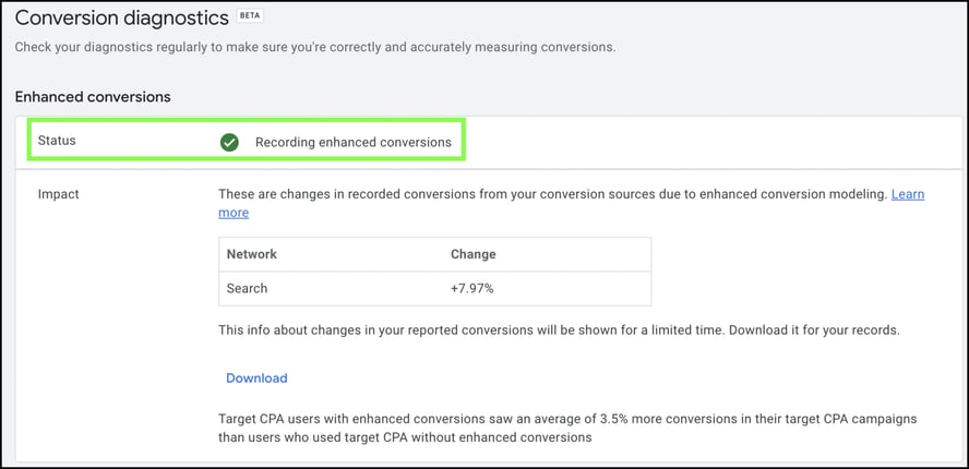 Conversion Diagnostics