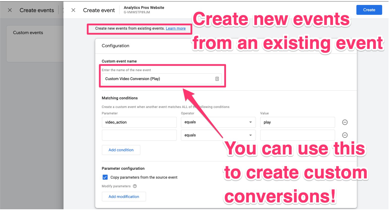 Server-side Events - Google Analytics 4