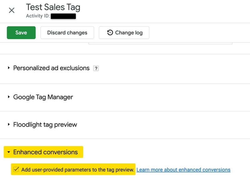 Test Sales Tag