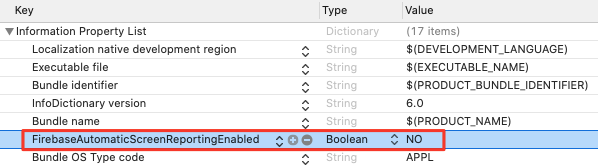 FirebaseAutomaticScreenReporting