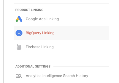 Turning on the GA4 BigQuery Export