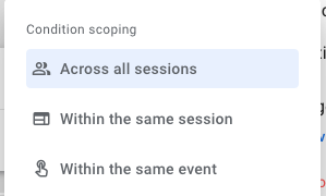 Audience Condition Scoping